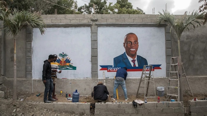 Local artists painted murals in tribute to Moïse after his assassination.