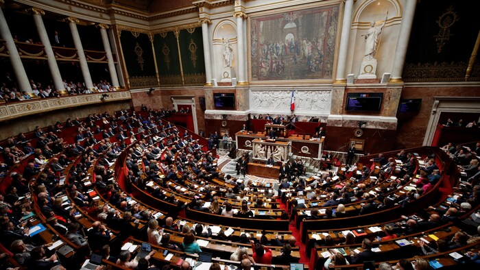 L'Assemblée nationale française de l'intérieur. 