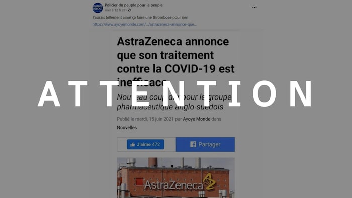 L'une des plus importantes fausses nouvelles au monde en 2020 provient du  Canada, COVID-19 : tout sur la pandémie