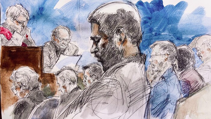Illustration judiciaire de l’audience.