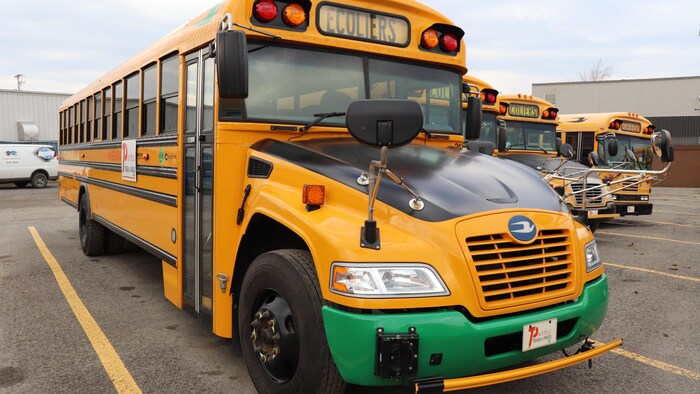 Un autobus scolaire fonctionnant au propane.