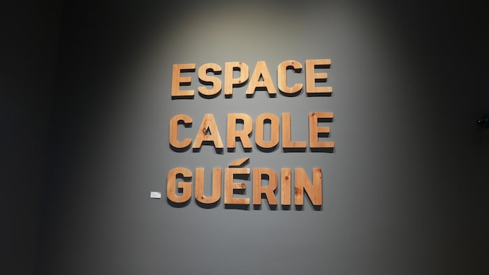  L'affichage de l'espace Carole Guérin du centre culturel Félix-Leclerc. 