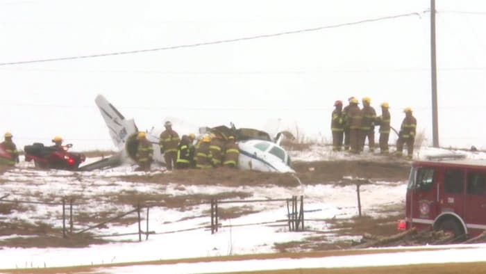 Un avion écrasé à Havre-aux-Maisons, aux Îles-de-la-Madeleine.