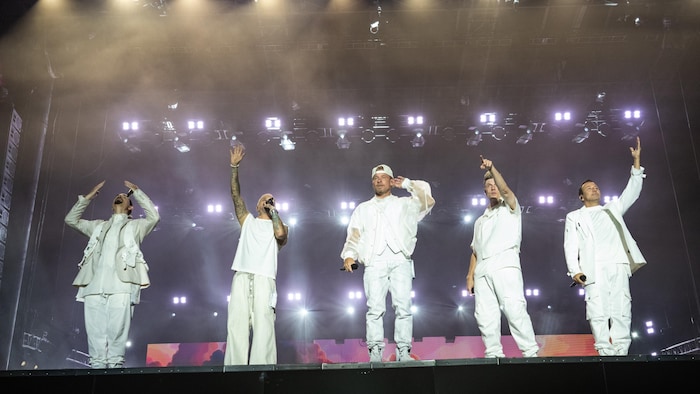 Les Backstreet Boys en concert à la Napa Valley Expo le 24 mai 2026.