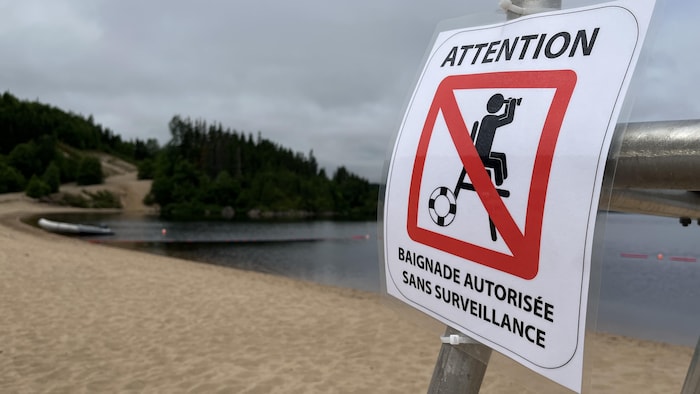 Pas de surveillance à la plage du Centre de plein air du lac des Rapides  cet été
