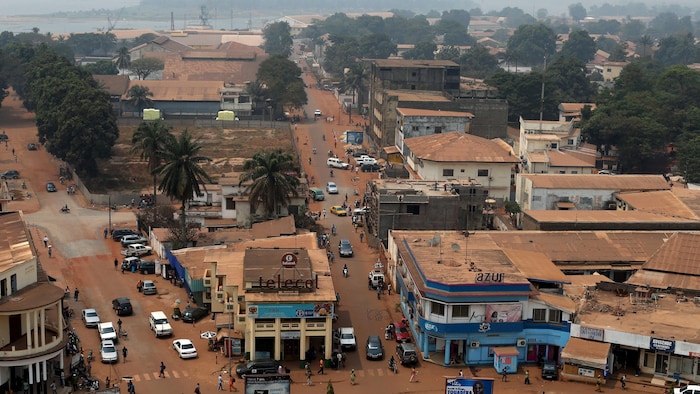 Vue générale de la capitale centrafricaine Bangui où ont été expulsés plusieurs demandeurs d'asile aux États-Unis le 12 juin 2026.