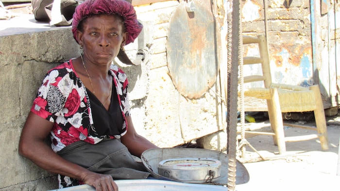 Béatrice Pierre, une marchande de poissons à Port-au-Prince