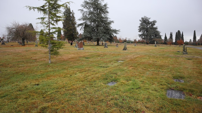  There is no headstone at Ben Flores’s grave at Mountain View
Cemetery, Vancouver, November 23, 2022.
PHOTO:RCI/RODGE CULTURA