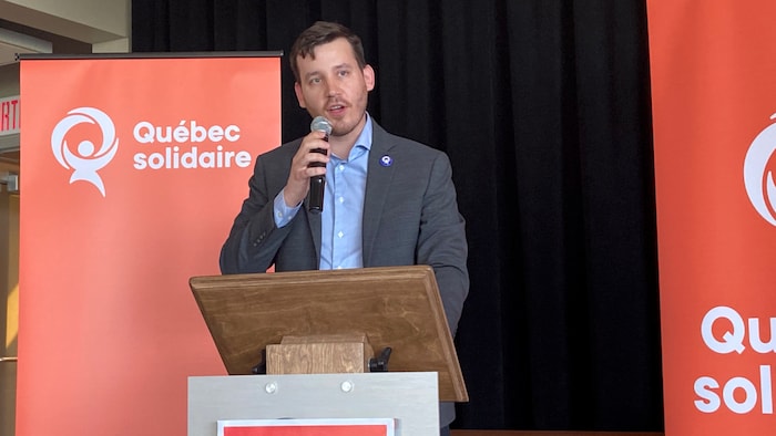 Benjamin Gingras, candidat de Québec solidaire dans Abitibi-Est.