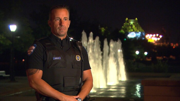 L'agent Benoit Boisselle, du Service de police de la Ville de Montréal.