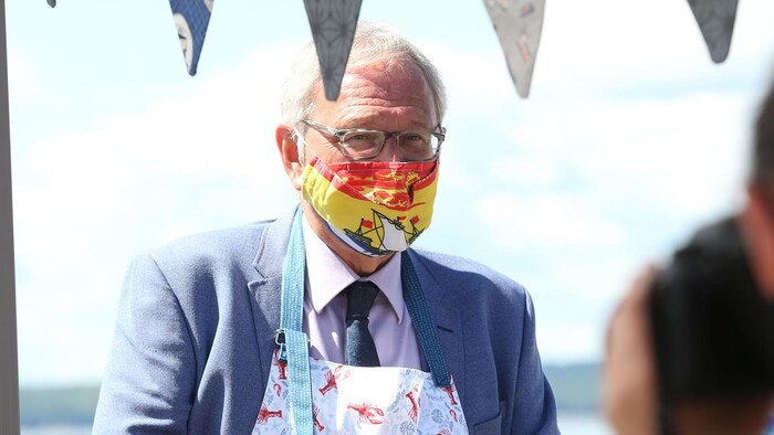 Blaine Higgs, portant un masque le 22 août 2020.