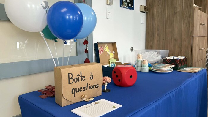 Dans cette boîte, les jeunes qui participent aux Ateliers Anna peuvent poser une question sans gêne.