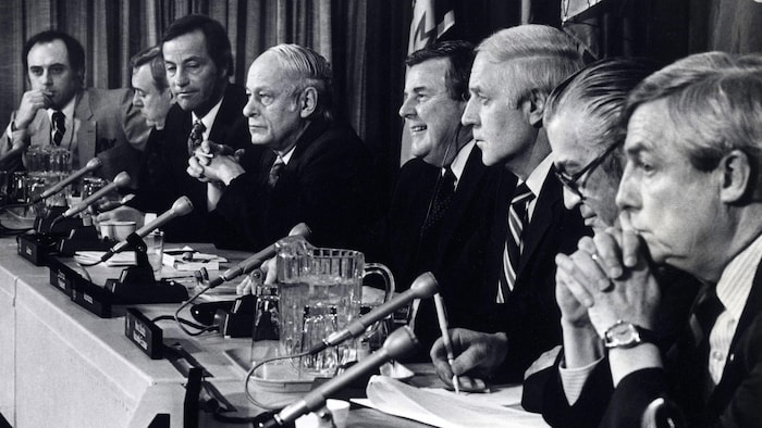 Les premiers ministres provinciaux en 1981.