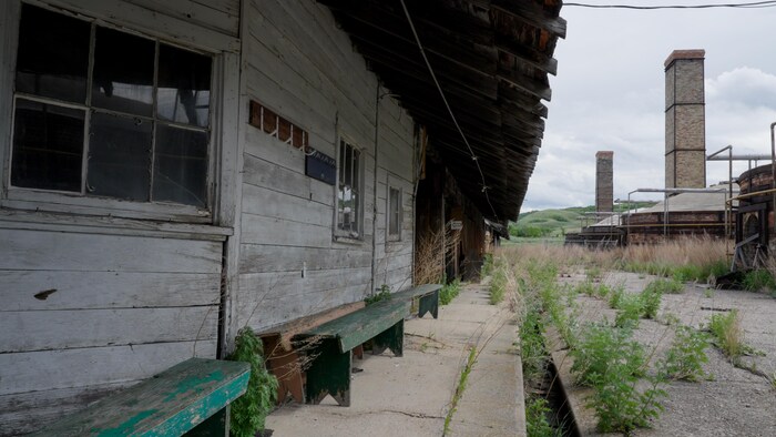L'ancienne briqueterie de Claybank, en Saskatchewan, en juillet 2026.