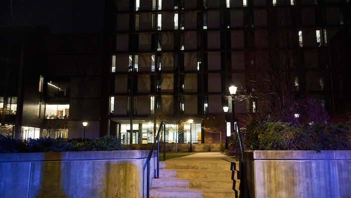 Le bâtiment Barus & Holley est situé sur le campus de la Brown University à Providence, dans le Rhode Island, le 13 décembre 2025.