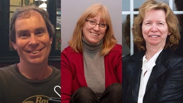 From left to right, Bruce Thomlinson, 56; Judy Booth, 57; and Anja Van Beek, 65, died in the crash on Jan. 11, 2019.