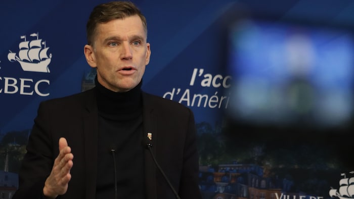 Le maire de Québec, Bruno Marchand