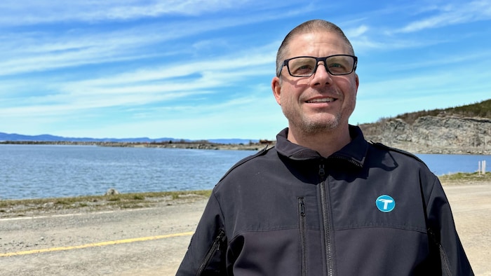 Bruno Verreautl au port de Cacouna 