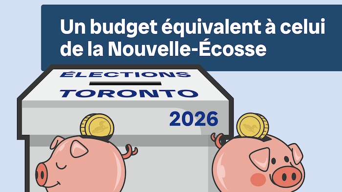 Des petites banques personnelles à l'effigie de Toronto et de la Nouvelle-Écosse.