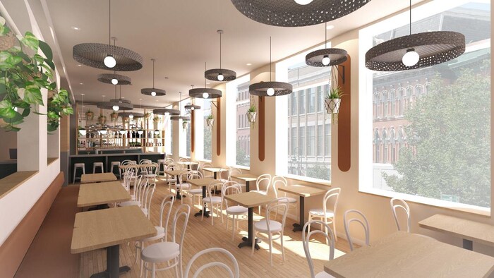 L'intérieur du futur restaurant zéro déchet La buvette du centro.