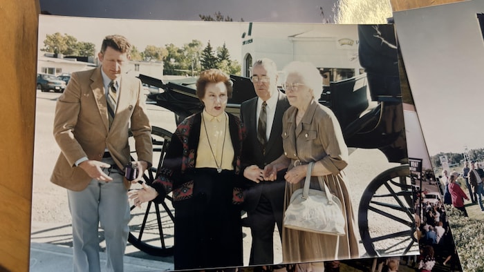 Une photo d'archives d'Howard Snyder et Fay Wray. 