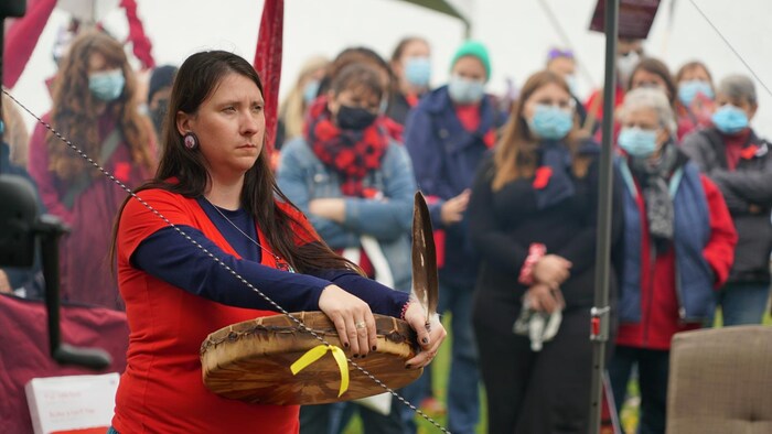 Des activités musicales sont organisées dans la réserve Wolastoqiyik Wahsibekuk, près de Cacouna.