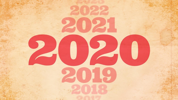 Plusieurs dates s'alignent les unes par-dessus les autres, de 2018 à 2022.