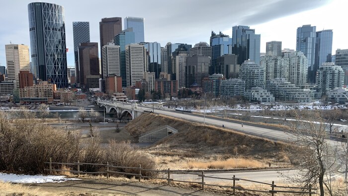Vue de Calgary en mars 2021.
