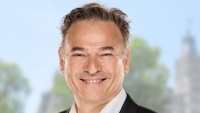 Le candidat du parti conservateur dans Orford, Benoit Robitaille. 