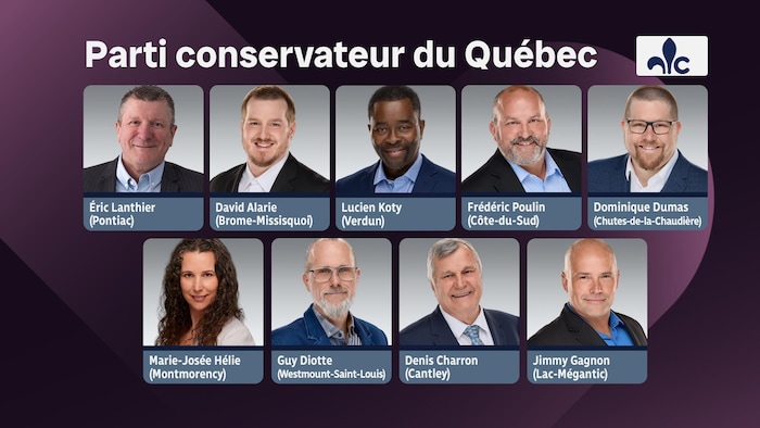 Neuf candidats conservateurs qui ont tenu des propos controversés dans le passé. Éric Lanthier, un pasteur pro-vie, est le seul à s'être désisté.