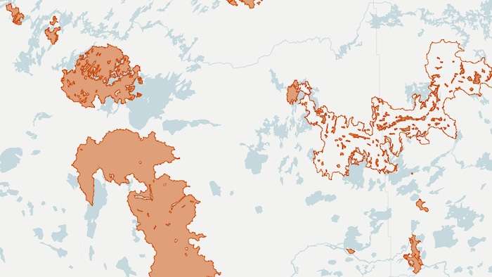 Une carte montrant les limites et la progression d’un incendie.