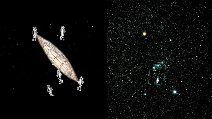 Des étoiles dans le ciel.