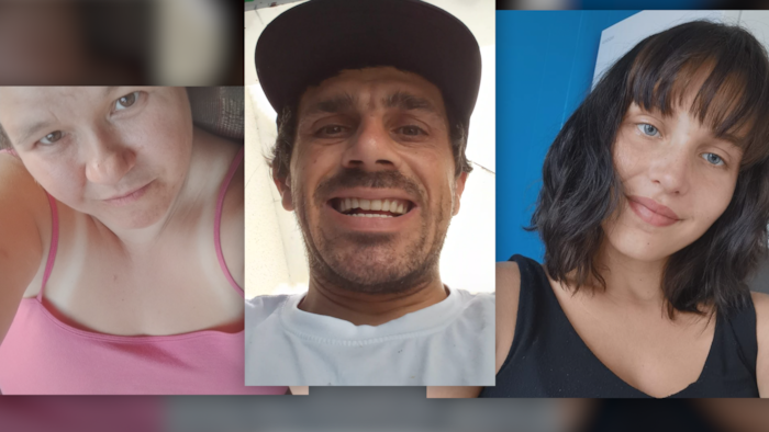 Montage de portraits de Carine Ouellet-Turgeon, Robert William Legouffe et Monica Ouellet.