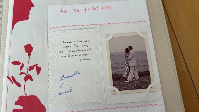 Une photo du mariage de Carmelle Lebreux.