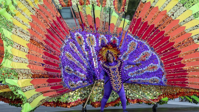 Un défilé de costumes au Lamport Stadium le 28 juillet 2022.