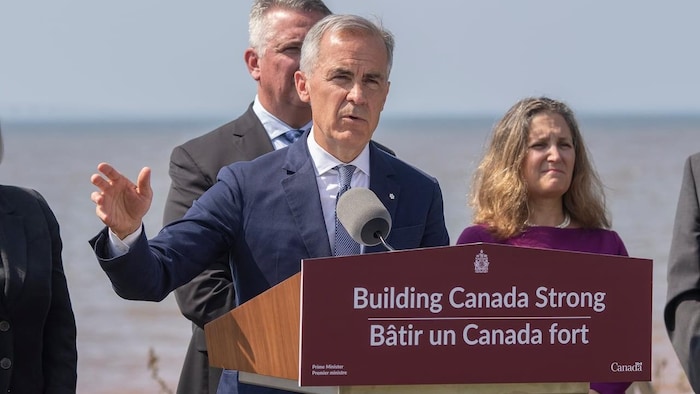 Mark Carney Speaks in Press Conference.