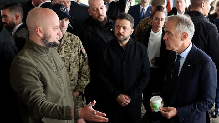 Mark Carney et Volodymyr Zelensky.