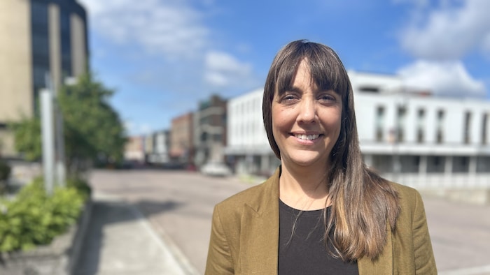 La candidate du Bloc québécois, Caroline Dubé.