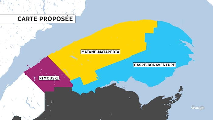 Une carte des circonscriptions.