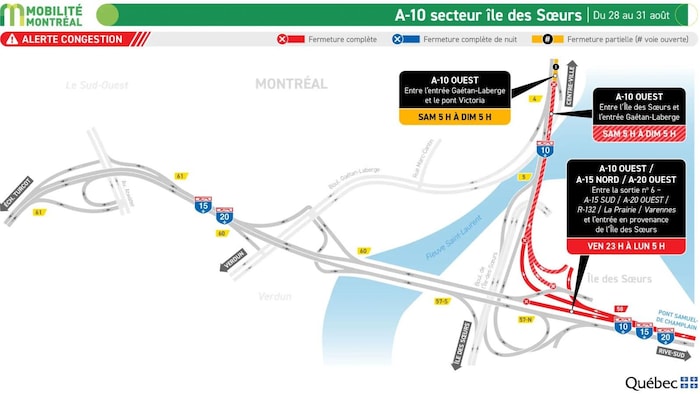 Une carte des entraves.
