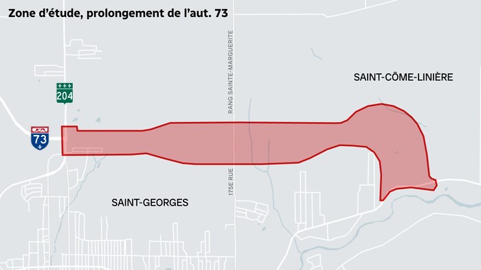 carte indiquant la zone d'étude