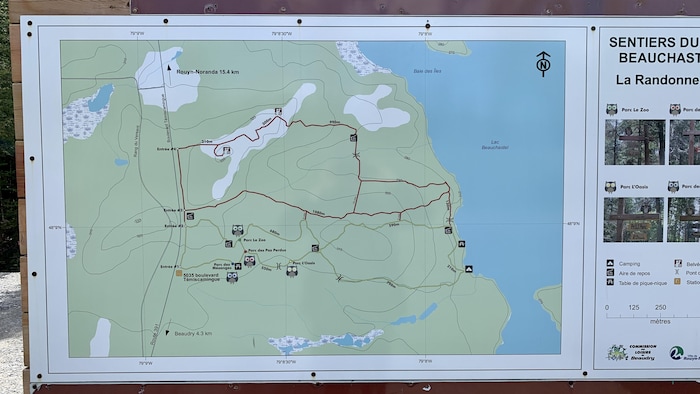 La carte des sentiers de la Randonne-Rit.