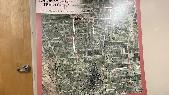 Carte de sentiers de Dieppe au Nouveau-Brunswick.