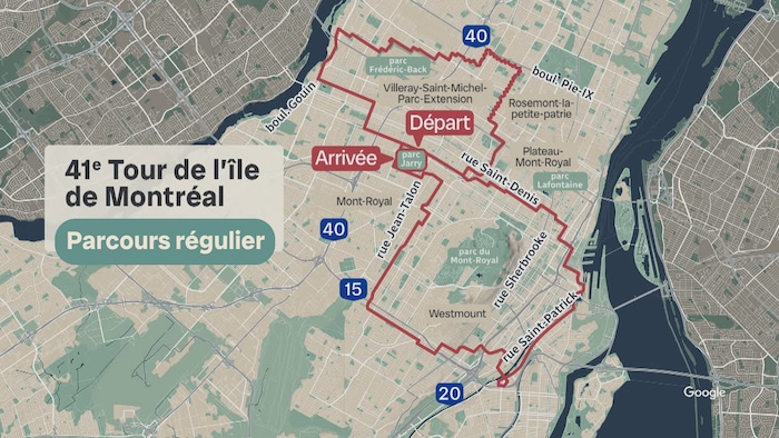 La carte du parcours.