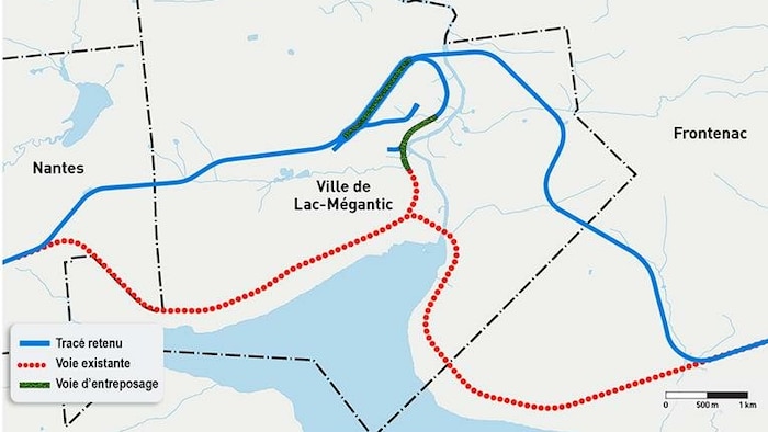 Une carte avec des tracés.