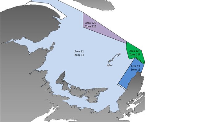 Carte de la zone 12 - pêche au crabe des neiges