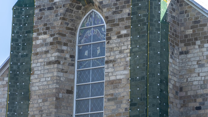 Vitrail de la cathédrale de Rimouski.