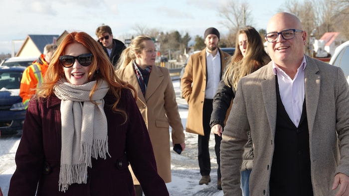 Catherine Blouin et Jonatan Julien à Maria, le 1er décembre 2025.