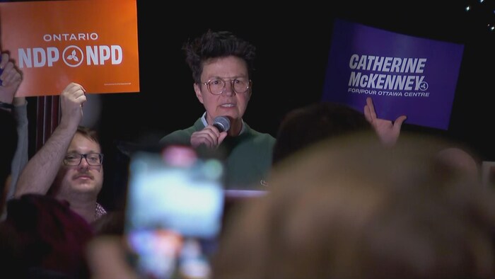 Catherine McKenney lors de son discours.