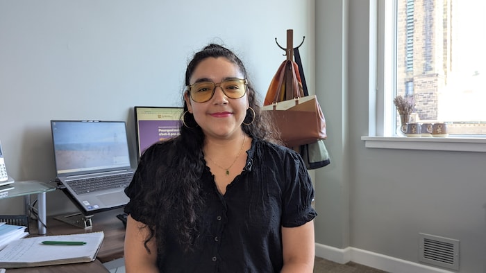 Cecilia Pérez Plancarte dans son bureau.